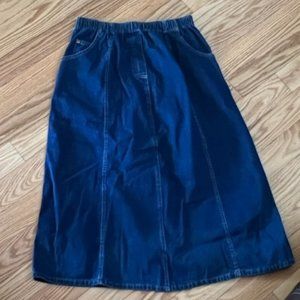 Long Denim Skirt Size 14